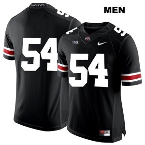 Men's NCAA Ohio State Buckeyes Tyler Friday #54 College Stitched No Name Authentic Nike White Number Black Football Jersey JV20B08FH